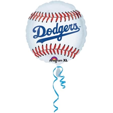HX La Dodgers Flat Foil Balloon, 5PK